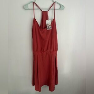 Halara Breezeful Backless Pleated Mini Quick Dry Casual Dress